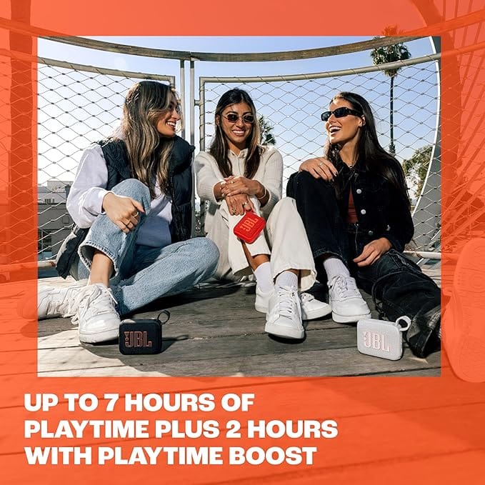 Caixa de som Bluetooth JBL Go 4 preta duração da bateria